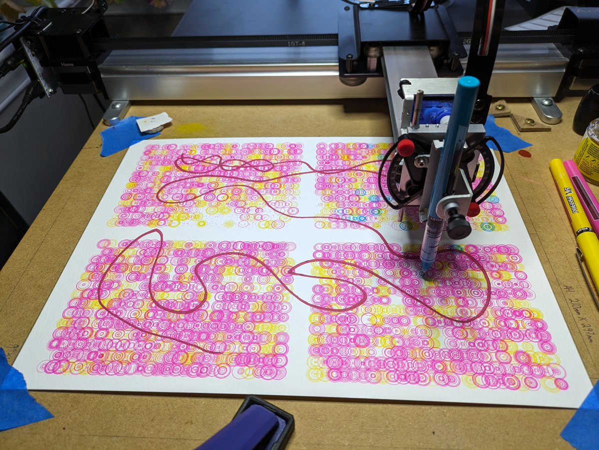 LewistonFace's tweet image. Finally working on my #plotparty postcards!

#generative #generativeart #generativedesign #genartclub #p5js #creativecoding #codeart #mnartist #MPLSArt #minneapolismn #plotterart #axidraw #plottertwitter #penplotter