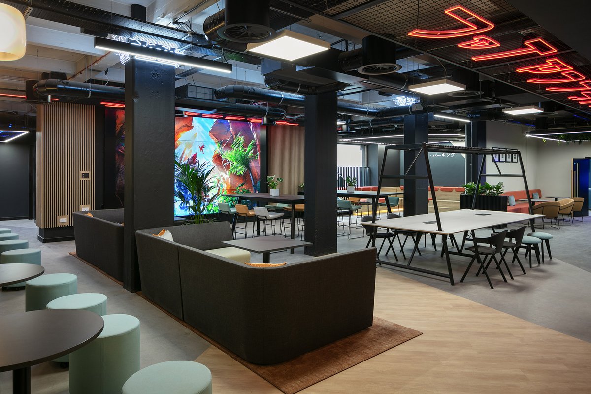 FirespriteGames's tweet image. Welcome to Firesprite's new studio! We're thrilled to move into a new space in our home city, built to embrace an amazing future.
Take a tour of our innovative, inclusive and versatile space designed to help us deliver showcase PlayStation games: bit.ly/3D2tq9J