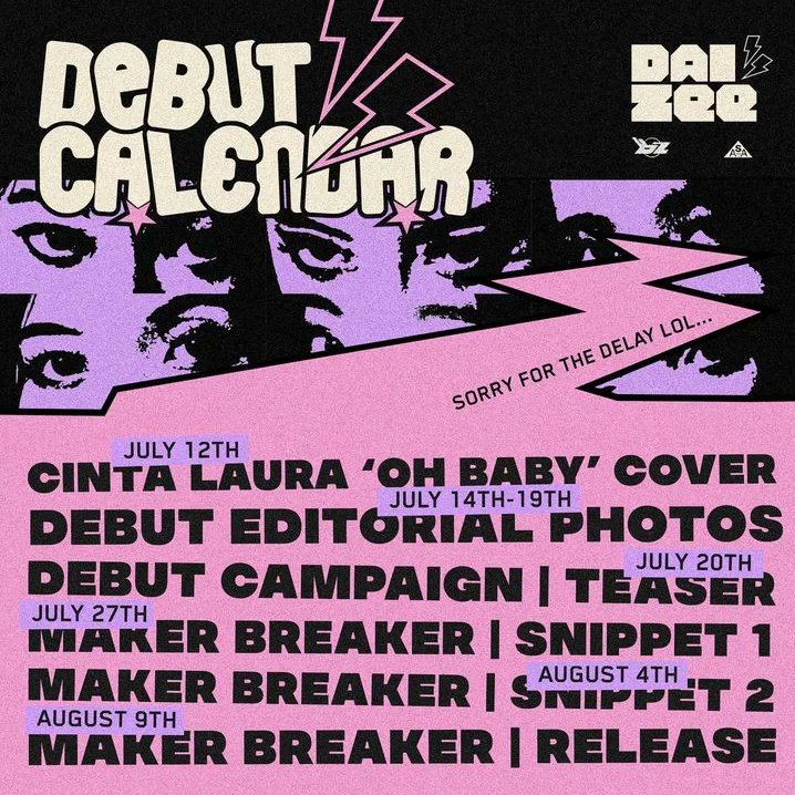 Gbupdateid's tweet photo. DAIZEE telah membagikan jadwal debut mereka yang akan rilis pada tanggal 9 Agustus 2023 mendatang .
Huuuuu makin kesini makin gak sabar ya udah nungguin mereka dari lama . Di tunggu debut DAIZEE ya guys 🥰
__________
Gbupdateid
#daizee #girlgroup #indonesia #ipop #gbupdateid https://t.co/BuYWSmUxY5
