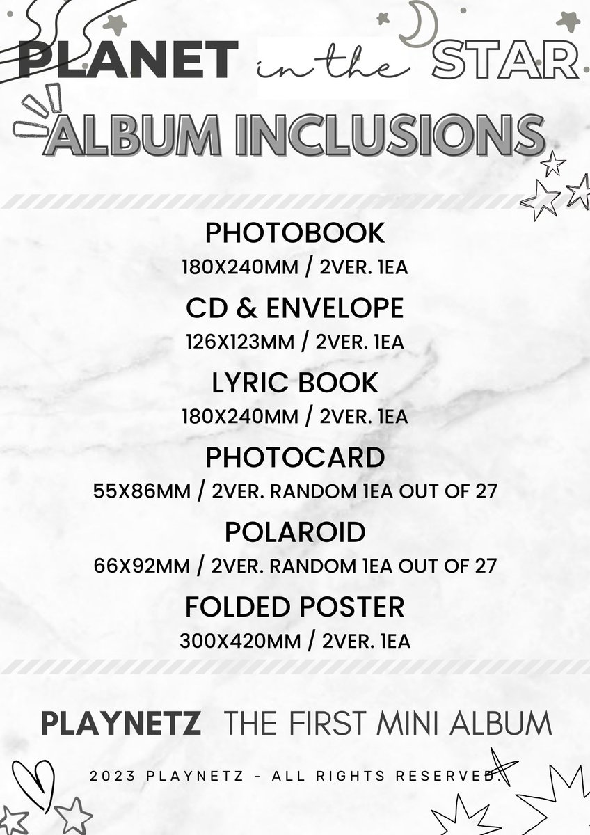 playntzofficial's tweet photo. 📌 PLAYNETZ The 1st Mini Album [𝐏𝐋𝐀𝐍𝐄𝐓 𝐈𝐍 𝐓𝐇𝐄 𝐒𝐓𝐀𝐑] Album Details

#PLAYNETZ #PLANETINTHESTAR #InSupernova https://t.co/unnFie7fPW