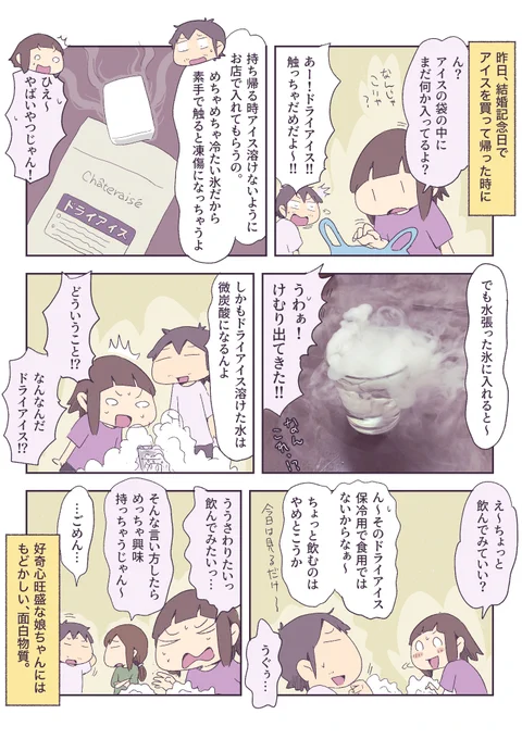 娘ちゃんミーツドライアイス 