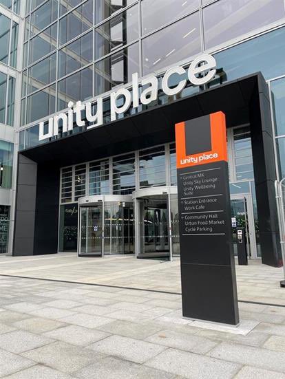 Our first signage post has popped-up today! Whether you are looking for street food at the Urban Food Market, al fresco dining at the Unity Sky Lounge, or celebrating local events at the Community Hall, there is always plenty to explore at Unity Place. Opening in September.