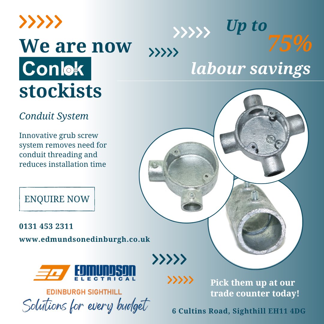 #Edinburgh #Scotland #conlok #electrical #electricalindustry  #electrician #contractor #edmundson #electricalapprentice