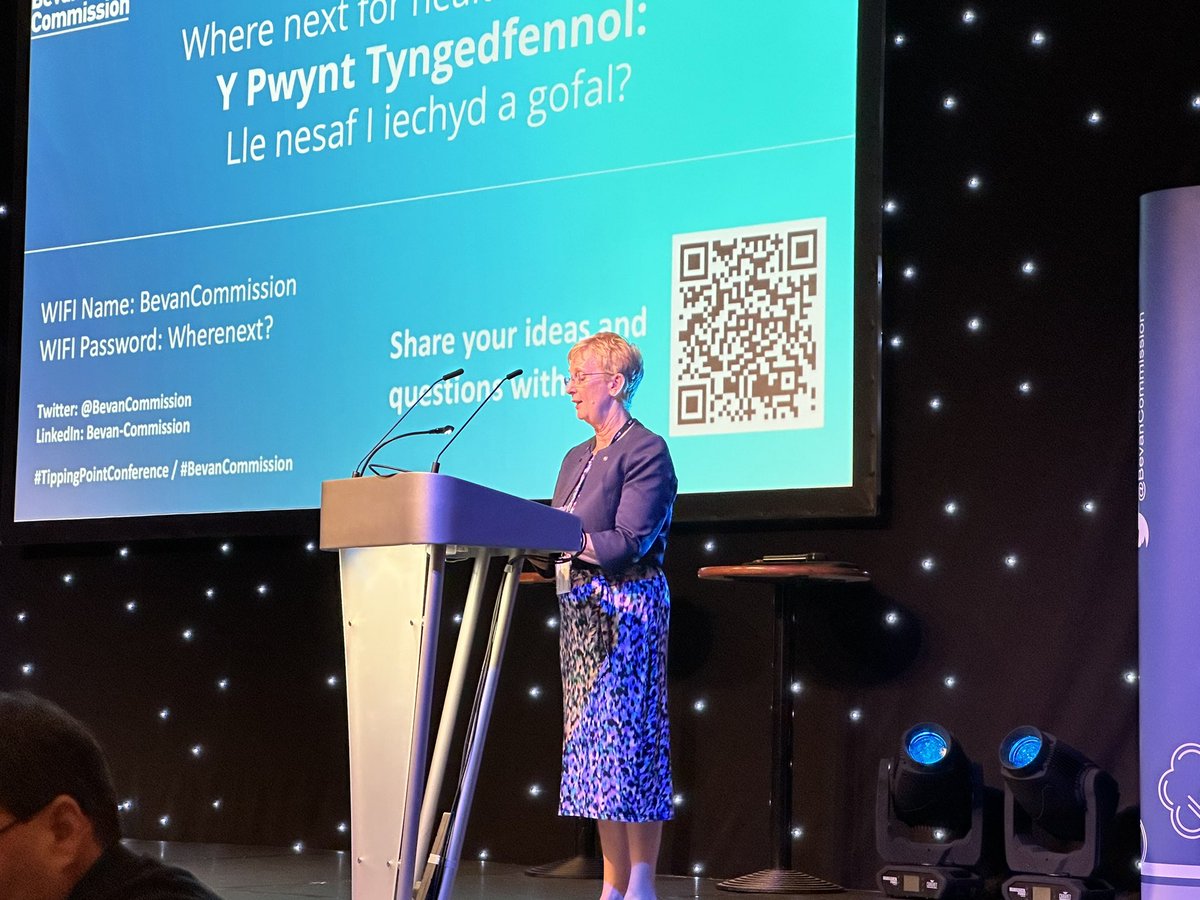 Back with @JudithPagetCEO <a href="/BevanCommission/">Bevan Commission</a> Bevan exemplars, thank you for what you have done in supporting innovation and improving patient care. #TippingPointConference <a href="/PrifWeinidog/">Eluned Morgan</a> <a href="/Eluned_Morgan/">Eluned Morgan</a> <a href="/lshubwales/">Life Sciences Hub Wales</a> will play an important role in supporting innovation adoption!