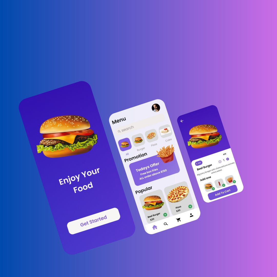 Food Ordering Mobile App Design in Figma.  #figma #design #react #reactnative #blog #reactjs #uiux #ui #apps #application #wordpressdeveloper #adobexd #adobexddesigner

DM me for personal project.