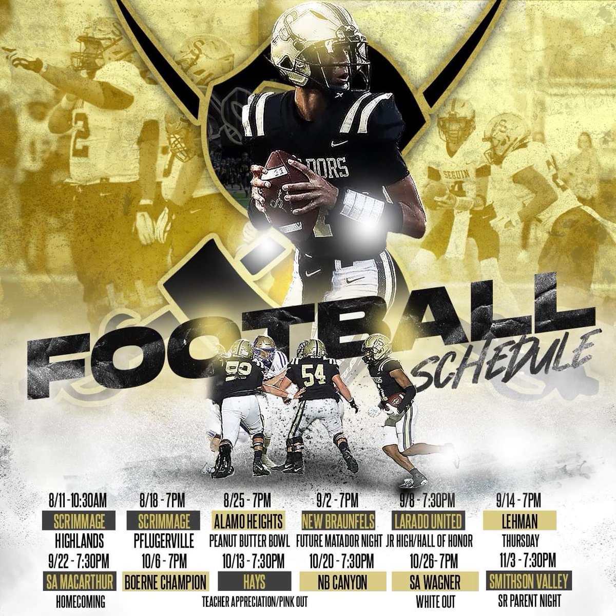 25 days to the start of practice 
50 days till the 1st game