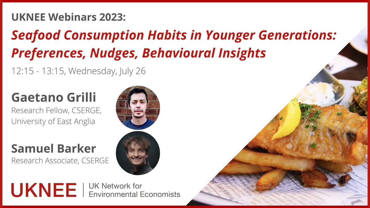 In the July UKNEE Newsletter: 🥼 Apply to the @OfficeforEP College of Experts 🔎 Spotlight on the @isostandards for #naturalcapitalaccounting 🎣 Webinar on seafood consumption habits with @CSERGE_UEA (register: app.tickettailor.com/event/2704330) Read here 👇 mailchi.mp/uknee/july2023