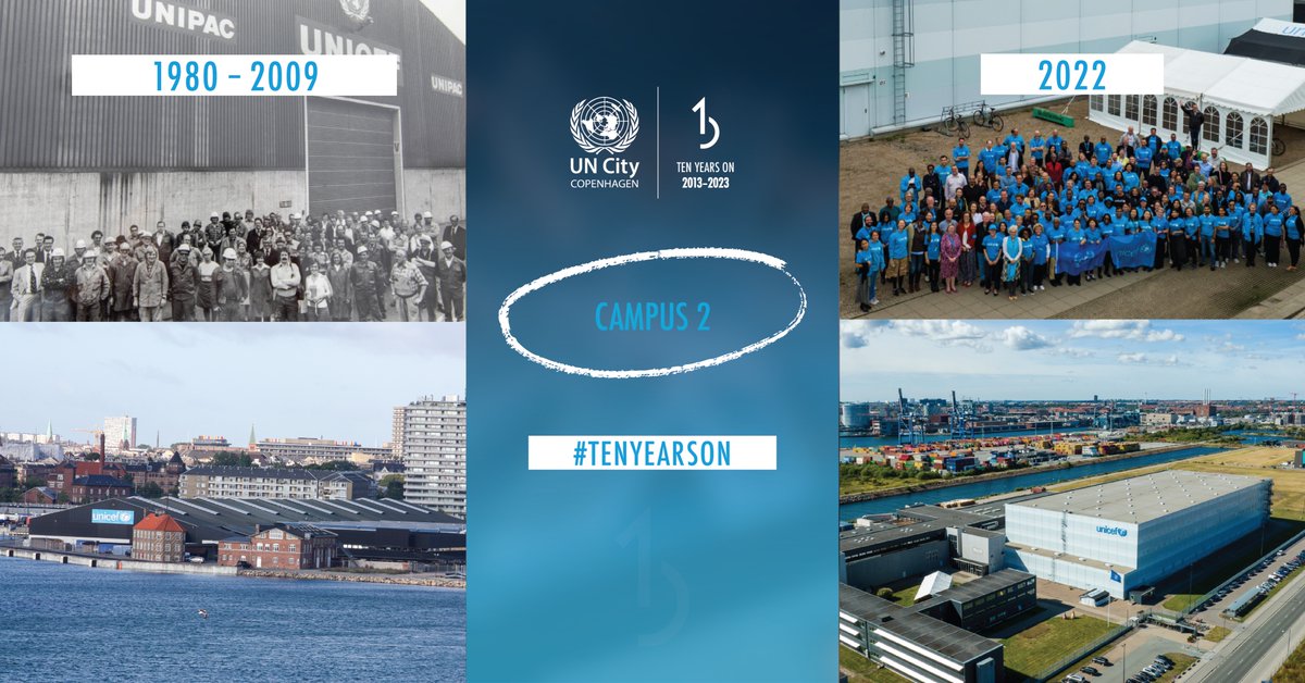 UNCityCPH's tweet photo. 🇺🇳 With the 🏗️ of Campus 1, @UNICEFSupply moved its state-of-the-art premises in 2012.

As the largest humanitarian warehouse in the 🌍, it spans 20,000 m2, operated by 8 robot cranes &amp; has emergency supplies to meet the needs of 250,000 people for 3 months.📦

#OneUN #TenYearsOn https://t.co/WnGGv4y1Ik