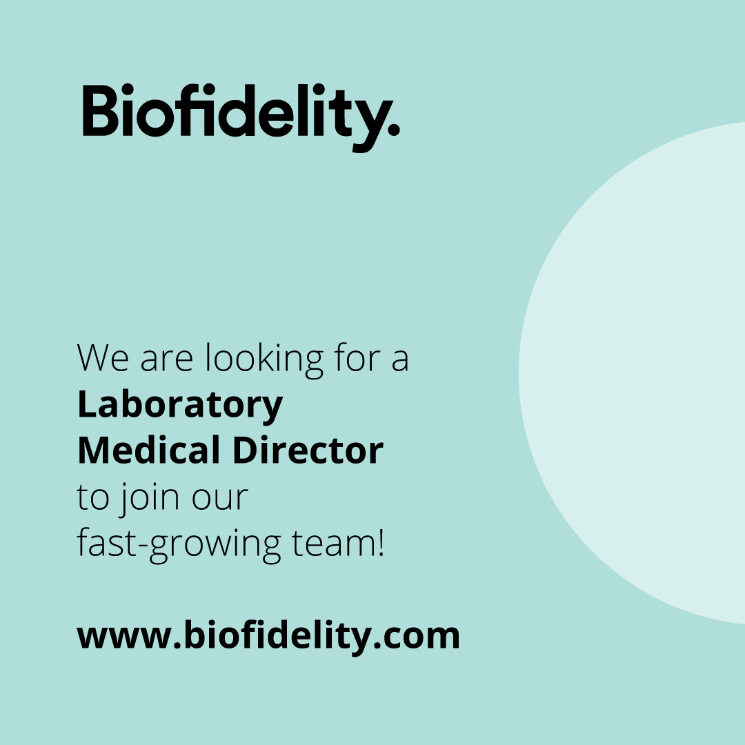 biofidelity_dx's tweet image. Are you a US-based #LabDirector looking for a new opportunity? Take a look at our current opening &amp;amp; forward to anyone you think might be a good fit #https://jobs.eu.lever.co/biofidelity/dda07986-1d9d-4514-a916-dd0f783a94e0
#hiring #genomics4all #CAP #CLIA