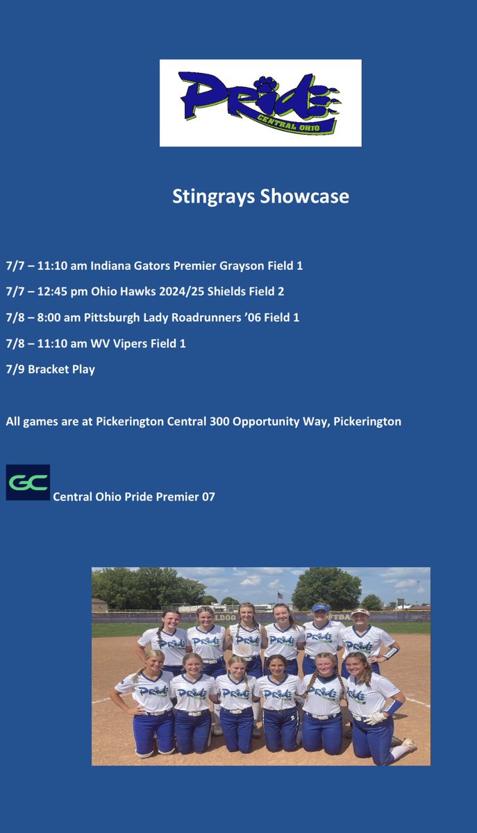 Super excited to get back on the field tomorrow at Stingrays in Pickerington <a href="/OHStingraysShow/">Ohio Stingrays Showcase</a>
