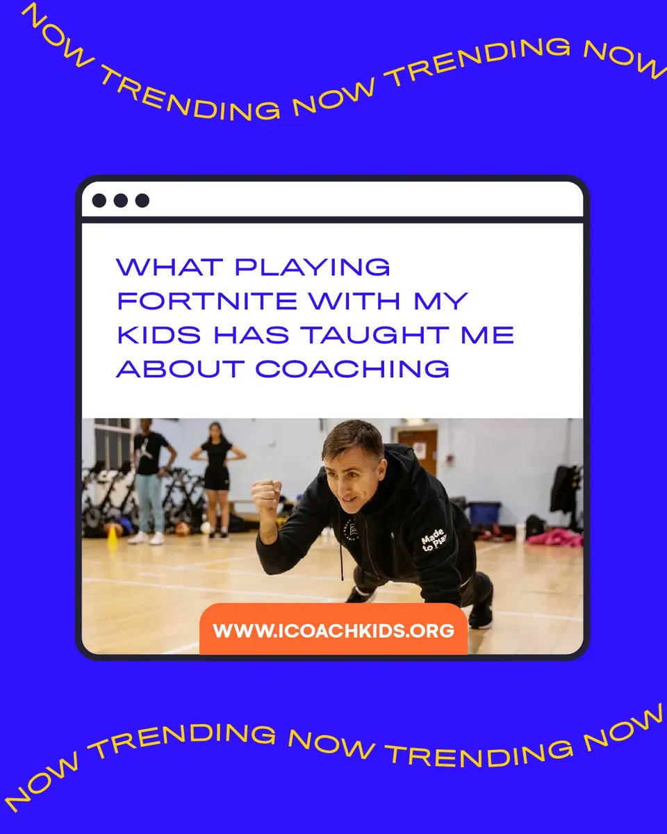 ICOACHKIDS (@icoachkidsworld) on Twitter photo 🔥 Trending this week 🔥
Youth coaches around the world are loving <a href="/DrSergioLara_EU/">DrSergioLara_ICK</a>'s article on how Fortnite can teach coaches a thing or two.
Read the article ➡️ buff.ly/44cqnYm
#ICOACHKIDS #YouthCoach #YouthCoaching 🔥 Trending this week 🔥
Youth coaches around the world are loving <a href="/DrSergioLara_EU/">DrSergioLara_ICK</a>'s article on how Fortnite can teach coaches a thing or two.
Read the article ➡️ buff.ly/44cqnYm
#ICOACHKIDS #YouthCoach #YouthCoaching