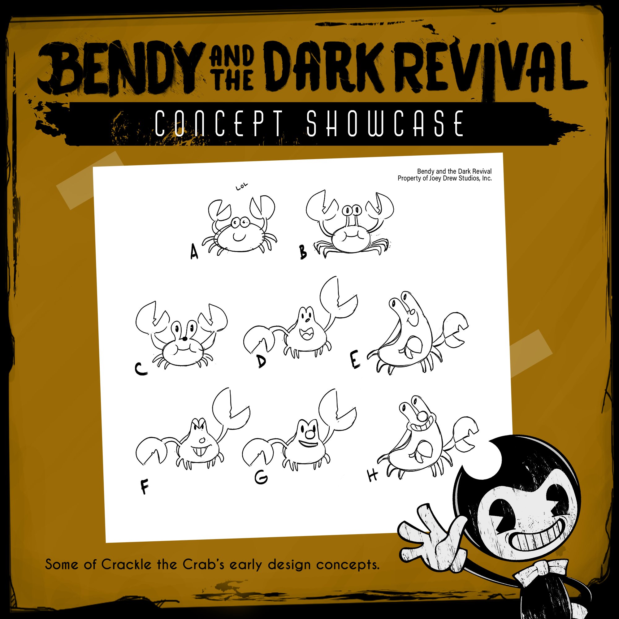 Bendy and the Ink Machine - DARK REVIVAL CONCEPT SHOWCASE ✏️📜📽️ #BATDR # BENDY