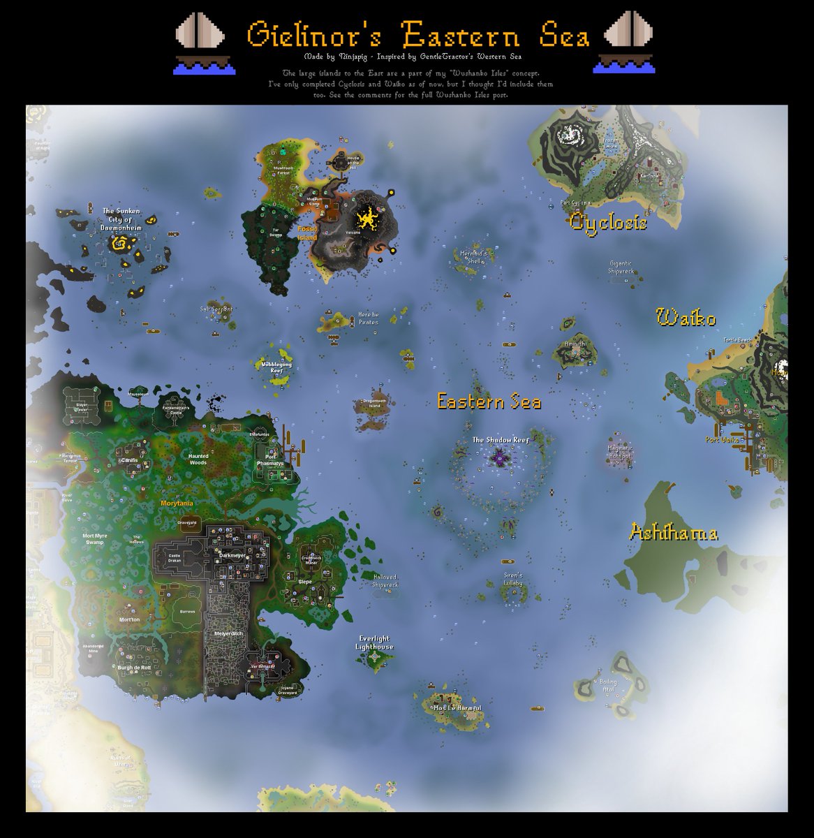 Gamez_Expert's tweet photo. @JagexElena @JagexHusky @JagexKieren @JagexAsh Idk which mods are in charge of sailing but i must say i REALLY hope this isnt the actual map, literally everything is wrong with established lore. You've done such a good job until now keeping the lore intact, pls dont throw it out! https://t.co/MWGwIrHeYB
