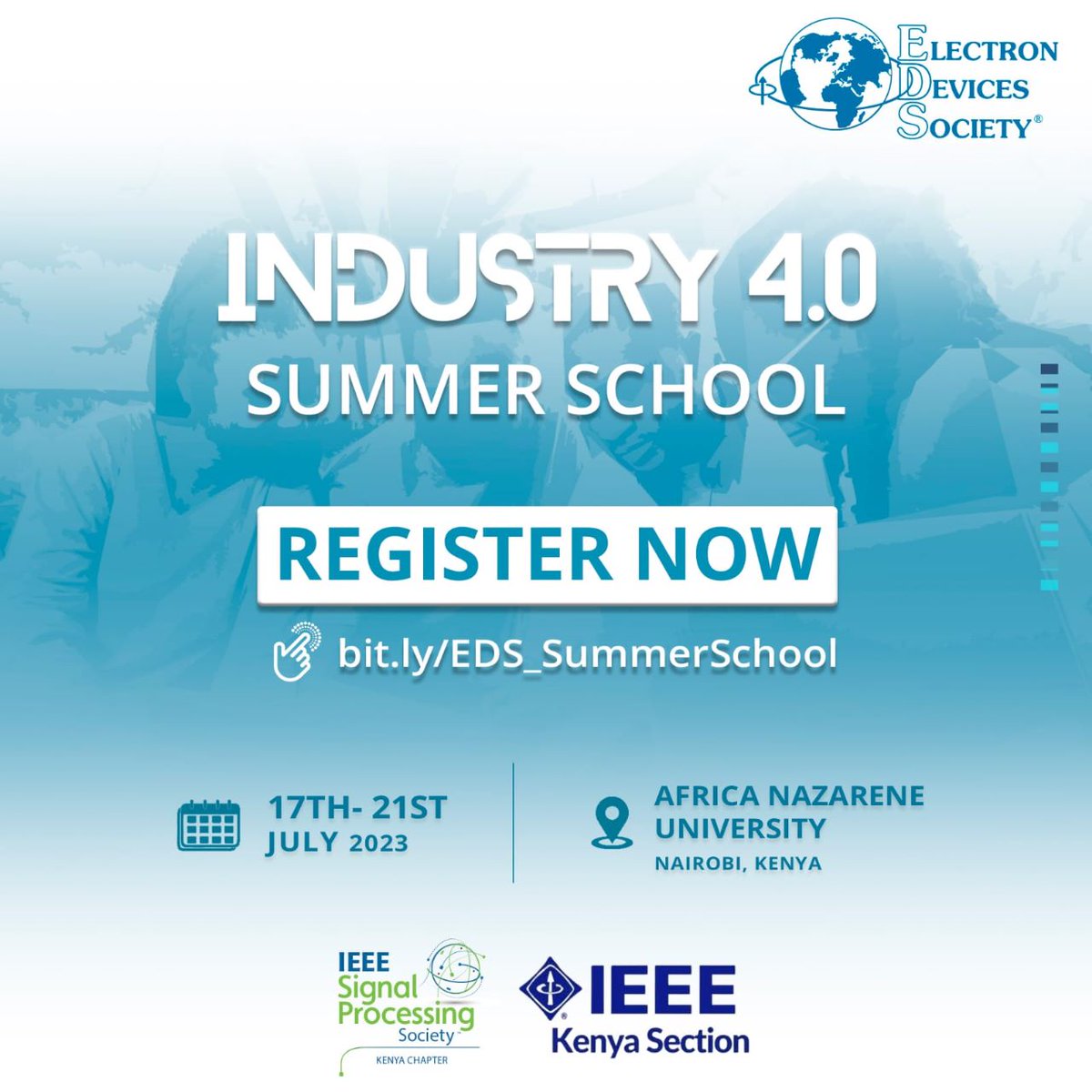 Industry 4.0 Summer School, the first of its kind to be held in Africa ✨ designed to bridge the gap between Academia and Industry, focusing on emerging technologies.

You don't want to miss this.✨✨
 
*REGISTER NOW!*
bit.ly/EDS_SummerScho…