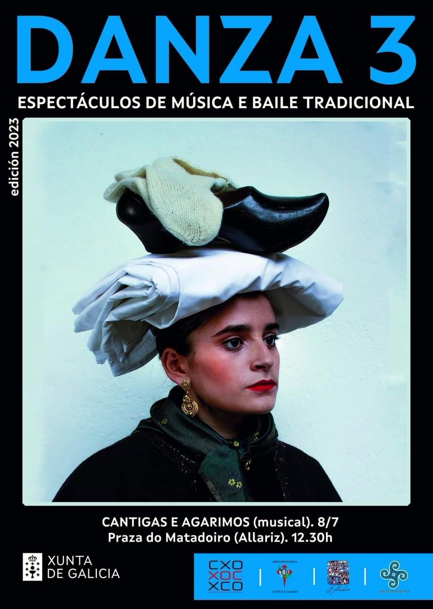 Este sábado, o coro Cantigas e Agarimos nas Festas de San Bieito en Allariz, dentro do programa #danza3 da Agadic Industrias Culturais. 

📍 Praza do Matadoiro, <a href="/ConcelloAllariz/">Concello de Allariz</a>
📅Sábado 8 de xullo, 12:30h

<a href="/CulturaXunta/">Cultura de Galicia</a> <a href="/TurismoAllariz/">Turismo en Allariz</a> <a href="/Xunta/">Xunta de Galicia</a> <a href="/MocidadeAllariz/">MocidadeAllariz</a>