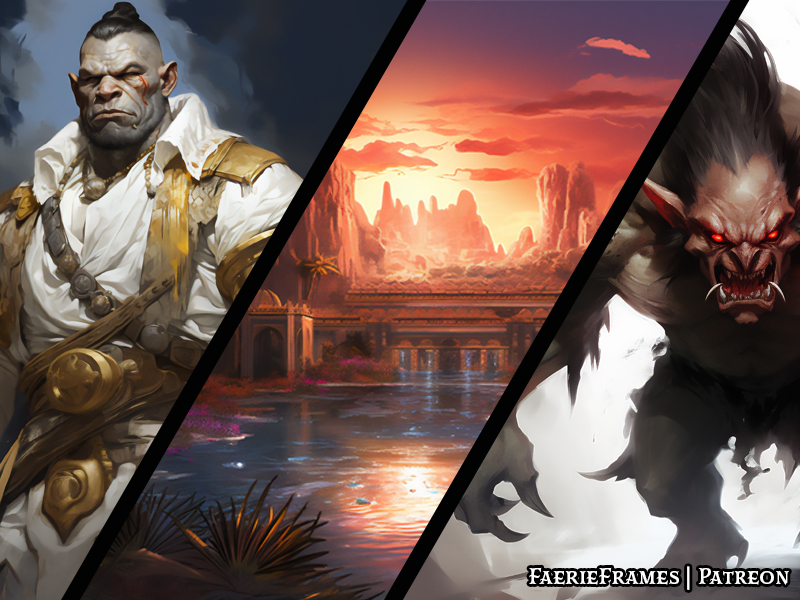 Inspiration for your #dnd game! High-Res images, #dnd5e compatible mechanics, and lore to enhance your game. Updated regularly, trial available! patreon.com/faerieframes #dungeonsanddragons