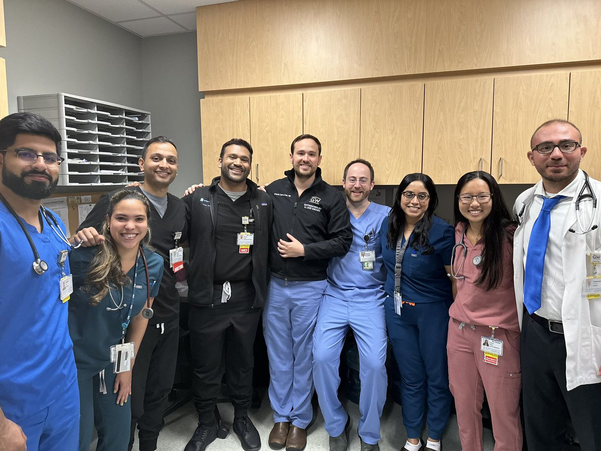 Great energy from a great group in the first week of July! Shout out to first year fellow <a href="/VRaoMD/">Vinay Rao, MD</a> for intubating your first esophagus and welcome to the team!  <a href="/GW_Gastro/">GW Gastroenterology Fellowship</a> <a href="/GWSMHS/">GW SMHS</a> <a href="/GW_MFA/">GW MFA</a> <a href="/GWHospital/">GWHospital</a> #GWIMres <a href="/AmerGastroAssn/">American Gastroenterological Association (AGA)</a> <a href="/AmCollegeGastro/">ACG</a> <a href="/SamSchuelerMD/">Samuel A Schueler, MD</a> <a href="/SumonaB_MD/">Sumona Bhattacharya, MD</a> <a href="/AdamMJacob/">Adam M. Jacob, DO</a>
