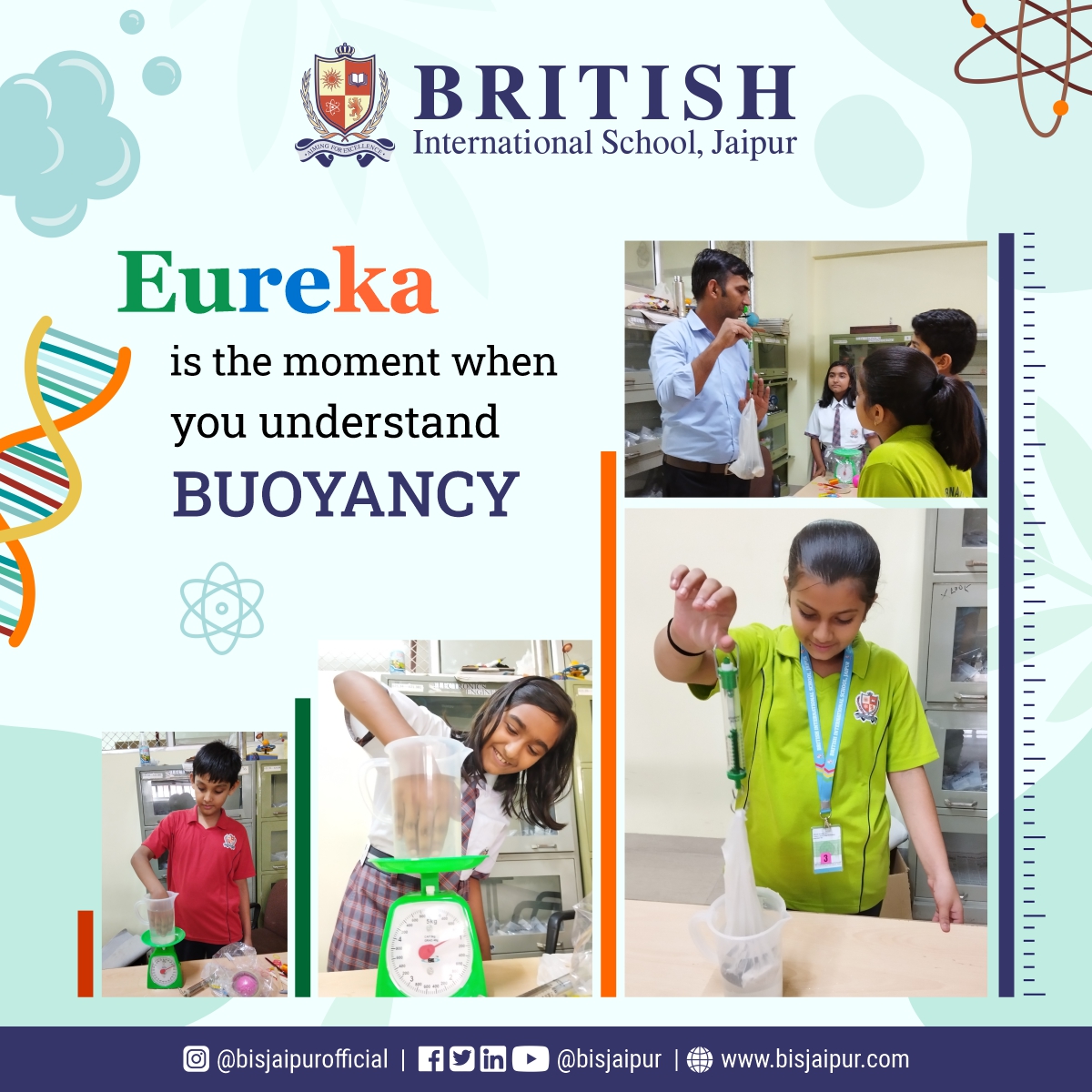 bisjaipur's tweet photo. "Dive into Buoyancy's Magic! Explore the captivating science of objects floating and sinking. Unveil the secrets, witness the wonders, and be amazed!
#bisjaipur #britishinternationalschool #scienceexpirement #sciencelab #education #bestschool #CBSE #schools #explore https://t.co/dAGu2FHqyQ