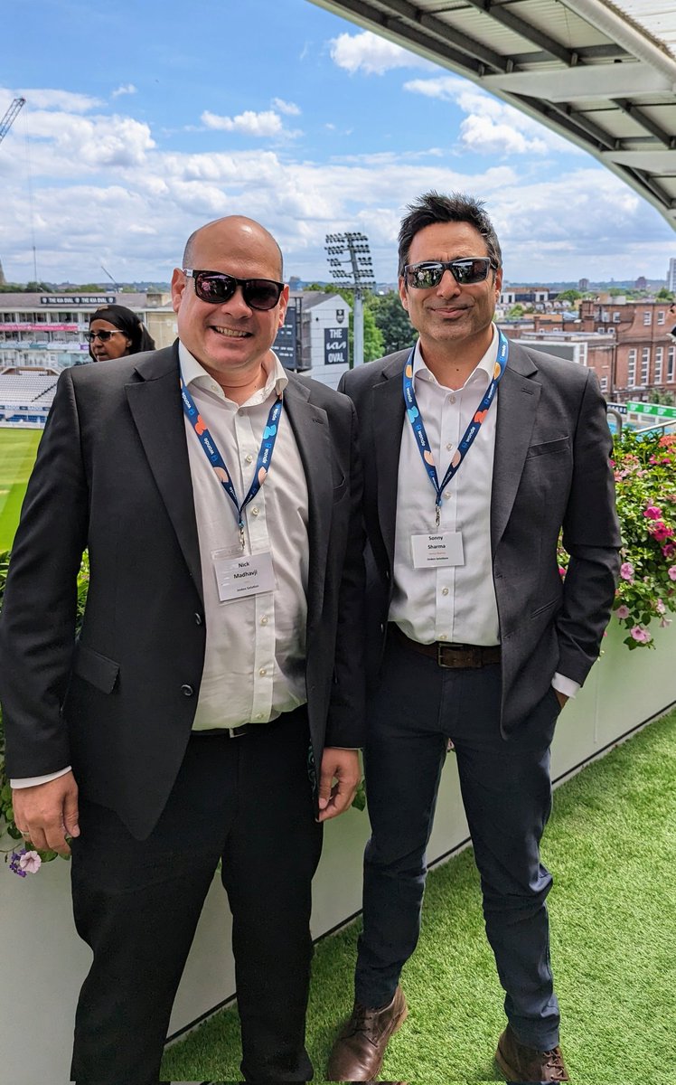 <a href="/sanjeshsharma/">Ⓢⓞⓝⓝⓨ Ⓢⓗⓐⓡⓜⓐ</a>
and <a href="/hv33/">Hugo Van Eeden</a> representing the <a href="/JoskosSolutions/">Joskos Solutions (Bett Award 2024 Winners)</a> team today. 

#SBID2023