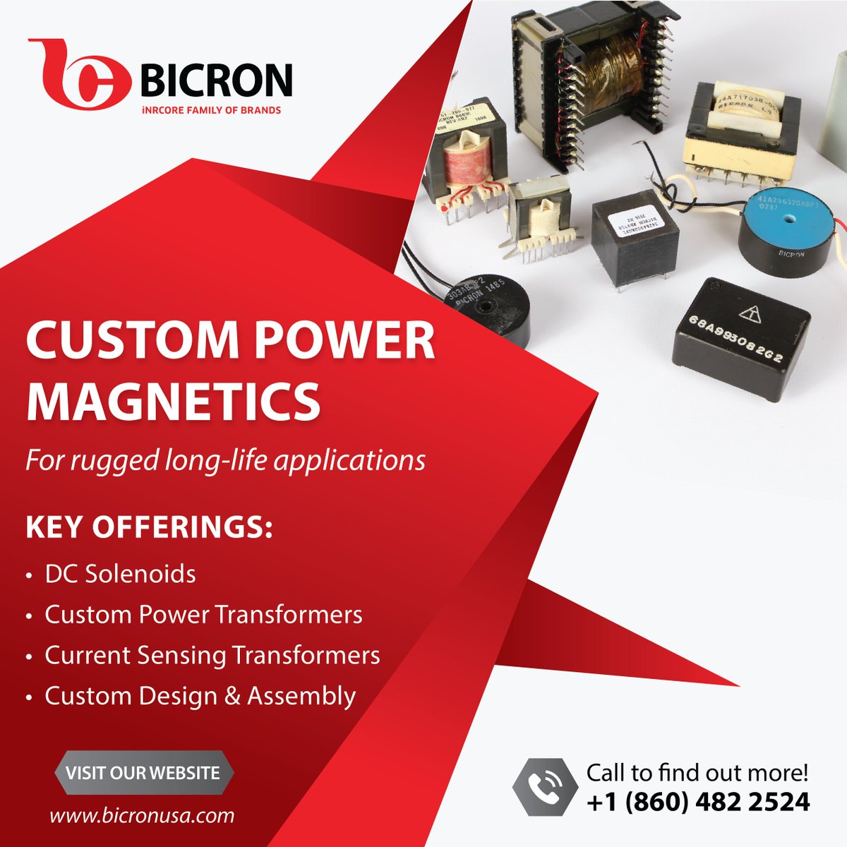 BicronC's tweet image. Bicron Electronics offers extremely reliable, custom #powermagnetics for rugged applications in high-reliability industries including #RenewableEnergy, #CleanEnergy, #Transportation, and more!

Visit our website today to see what we can do for YOU: bicronusa.com