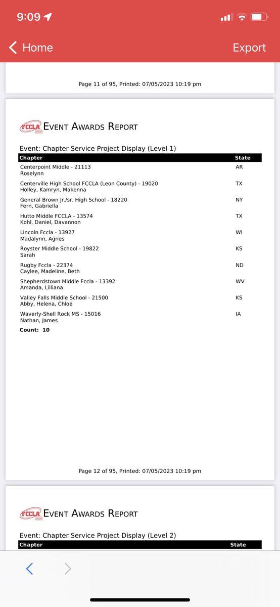 Both HMS FCCLA teams have placed in the top 10 in the nation! This morning we find out what place they got! Stay tuned!