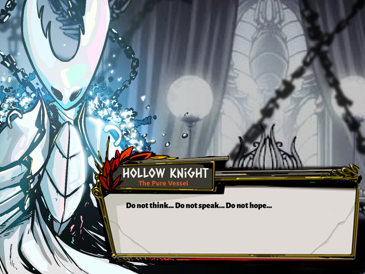 gu_zart's tweet photo. Hollow Knight Meets Hades: Pure Vessel
#Hollowknight #HadesGame #Silksong https://t.co/GxWVMKyJG0