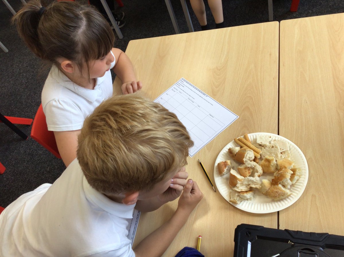 DeltaMerseyYr3's tweet photo. In DT, Year 3 are trying different bread products and discussing their texture, appearance and colour 🍞🫓 @DeltaMersey #MPADT https://t.co/ZpmE6vawsl