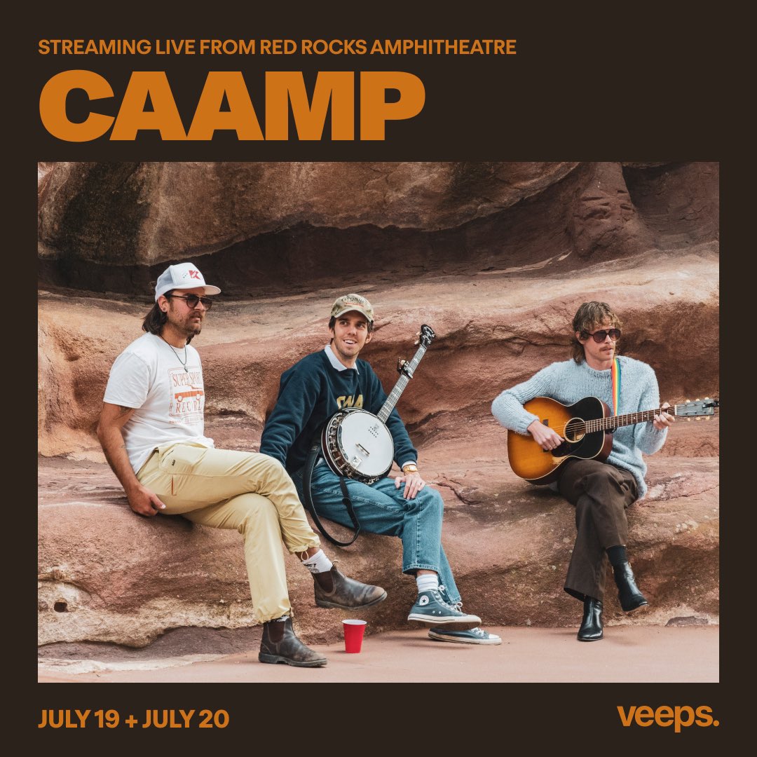 We’re just under two weeks out from our sold out shows at <a href="/RedRocksCO/">Red Rocks Park & Amphitheatre</a>! We wanted to give y’all a chance to tune in if you’re not able to join in person, so we’ll be livestreaming both nights through <a href="/Veeps/">Veeps</a>. Tickets available now - veeps.events/caamp