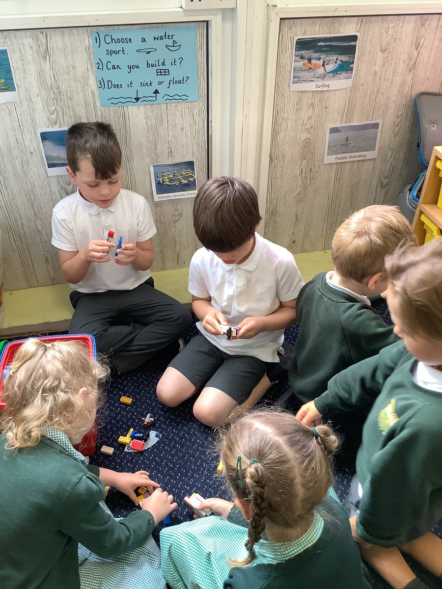 WideyBumblebee's tweet photo. Sink or float? The children have learnt about all of the fun water sports that we can do in the ocean. We are also learning that although they are fun, they can be harmful to our ocean. 🌍 https://t.co/EvASekXXsX