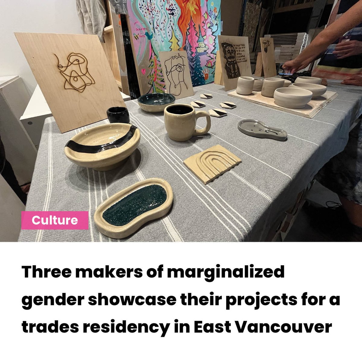 Runnermag's tweet image. #CULTURE: Three makers of marginalized gender showcase their projects for a trades residency in East Vancouver 

Tools for Change at MakerLabs provides women and non-binary residents with classes and community in an inclusive environment

#ToolsforChange
ow.ly/aiSo50P5gEu