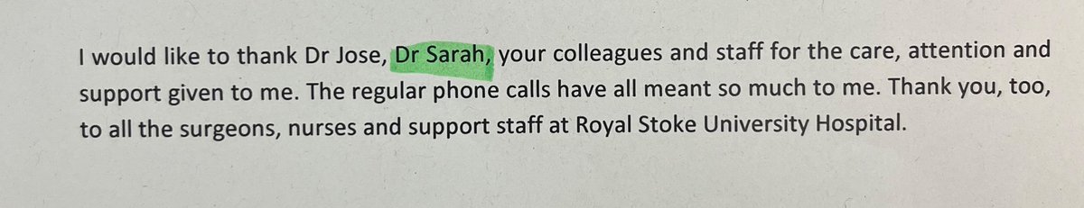 2 hours late, still at my desk, signing letters, looking at results and then I find this in my in tray. 

Feeling appreciated 🙂