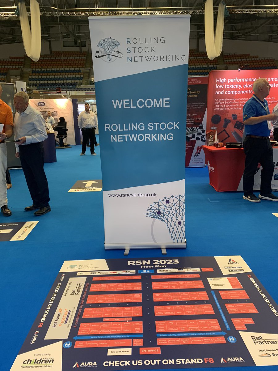 All ready for action at #RSN Derby at stand G5 come and say hello to our Engineers and Technicians.