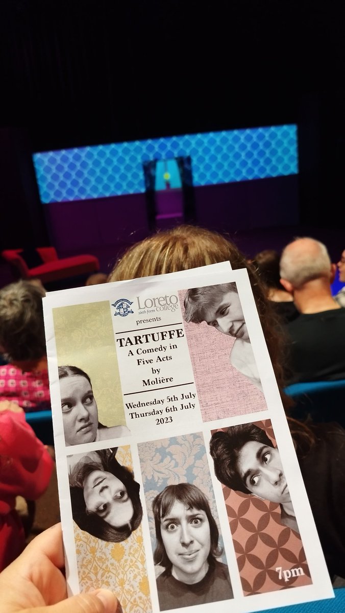 Tonight we are taking some  GCSE yr 9&10 Drama students are watching @loretoperf_arts production of Tartruffe! Can't wait