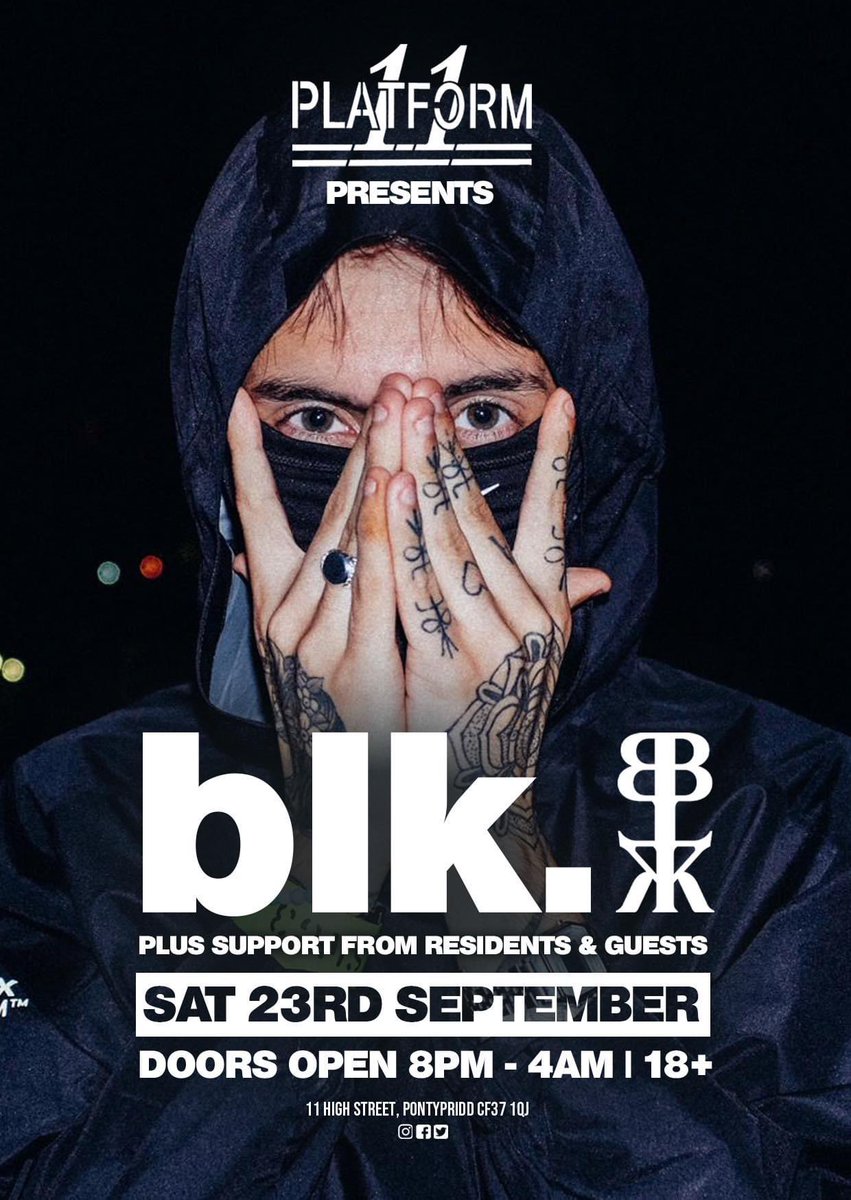 Platform11_'s tweet photo. PLATFORM11 PRESENTS 058
    
     ⚫️ ⚫️blk.⚫️⚫️

🟣𝐓𝐎 𝐖𝐈𝐍: 4 𝐱 tickets &amp; £100 free bar tab for this event 

1️⃣ @ tag 3 friends
2️⃣ SHARE this post to your story 
3️⃣Must be following Platform11uk

🎟 TICKETS AVAILABLE TOMORROW 10AM 🕙

winner announced fri 21st july 10am https://t.co/sBH2W2he6D