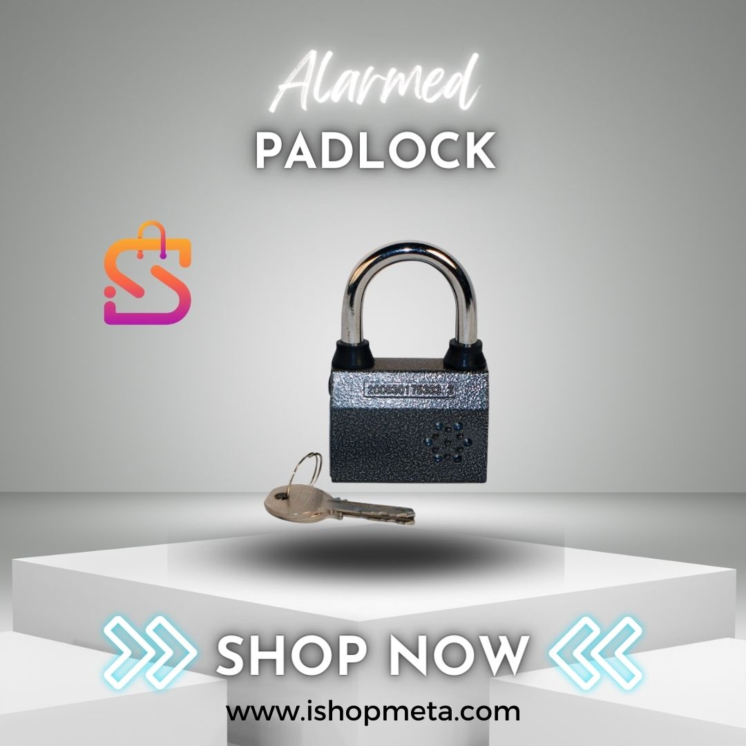 iShopMeta's tweet photo. This robust padlock not only provides physical protection but also emits a loud alarm when tampered with, alerting you and deterring potential thieves.

Elevate your security!
🛒 Shop it here: https://t.co/gq1S7to4Zt  

#AlarmedPadlock #EnhancedSecurity #LoudAlarm https://t.co/2EgfuZpDLE