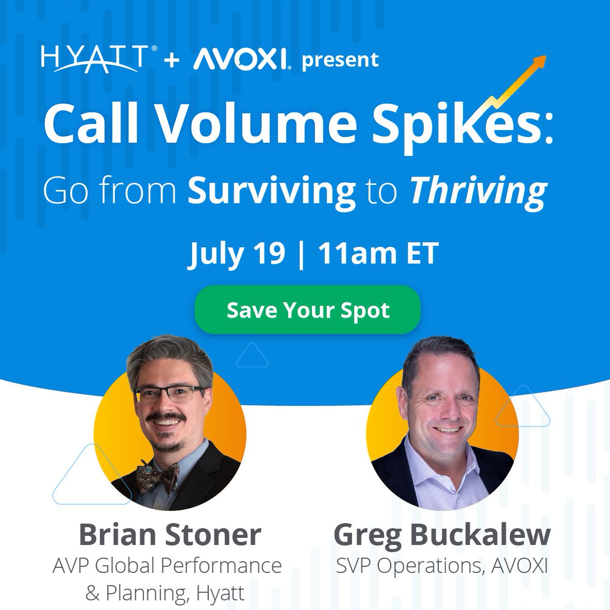 AVOXI's tweet image. 🌐 Stay ahead of global call volume trends! Join us on Wednesday, July 19 at 11:00 am ET where experts will discuss how to create agility by aligning strategy with the right technology. Register today: hubs.la/Q01WptNx0

#contactcenter #callvolume #callcenteroperations