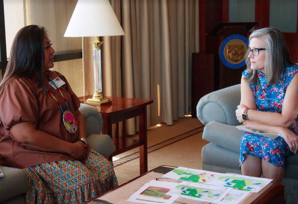It was a pleasure to meet with Yavapai-Apache Nation Chairwoman Tanya Lewis to learn about the Nation's work to strengthen local partnerships in the Verde Valley and steward its natural resources. I remain committed to engaging tribes to build an #ArizonaforAll.