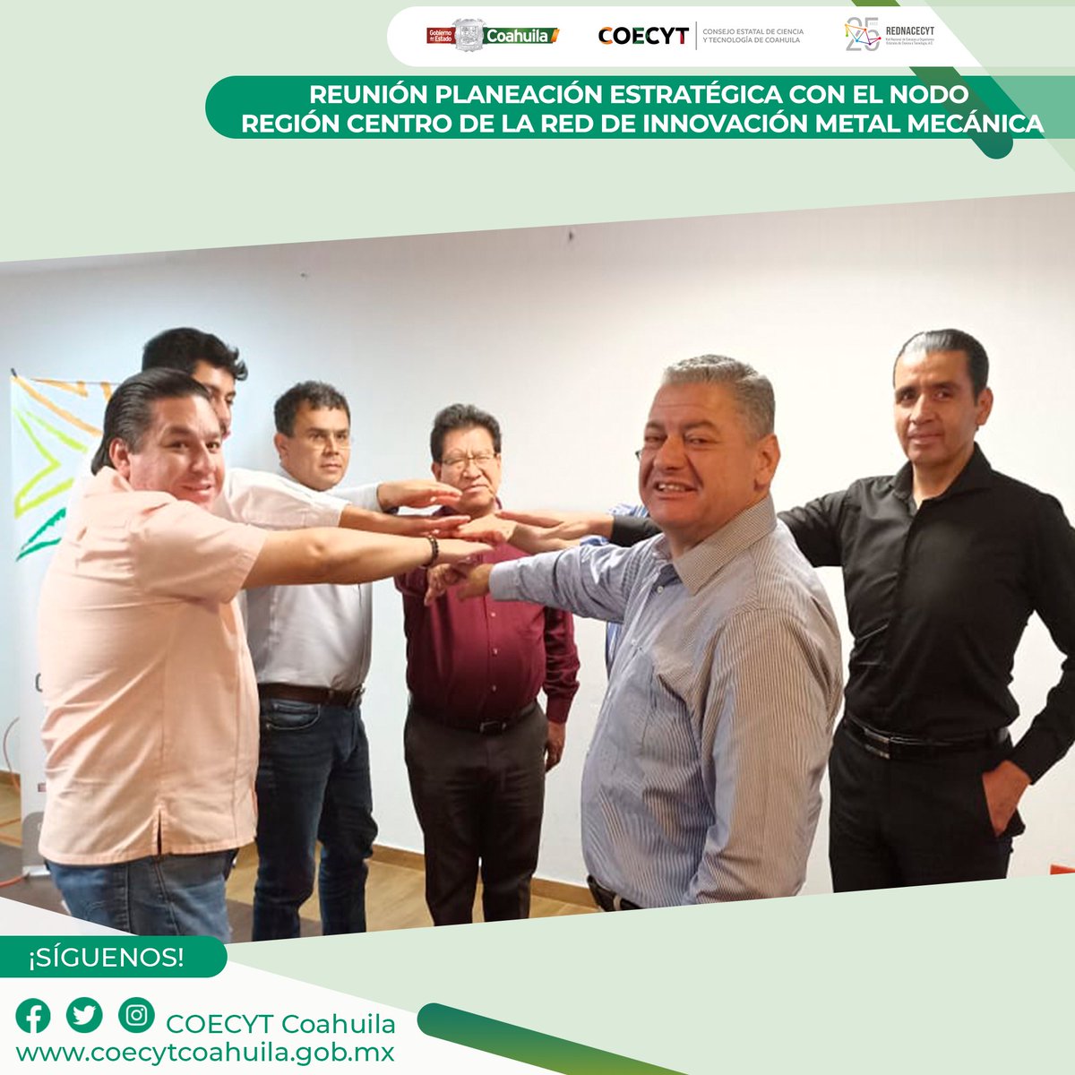 coecytcoahuila's tweet photo. En instalaciones del COECYT región centro, el M.C. Avelino Hernández, inició productiva reunión de planeación estratégica con el Nodo Región Centro de la Red de Innovación Metal Mecánica (RIMM). Gracias al Lic. Óscar Aguilar por su apoyo a la RIC.

#FuerteCoahuilaEs
@vmario_garza https://t.co/n1KtUijKAG