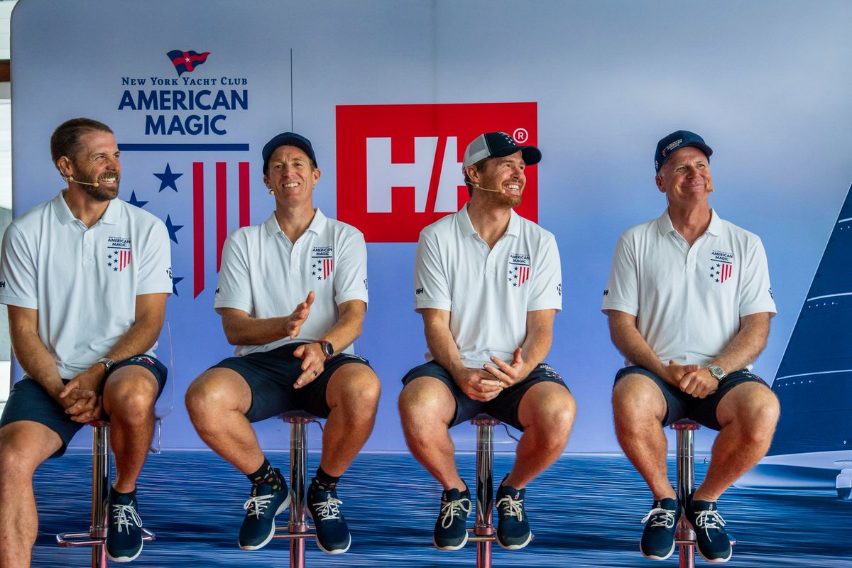 Embracing Barcelona: NYYC American Magic and <a href="/HellyHansen/">Helly Hansen</a> Take Center Stage for 37th America's Cup.
NYYC American Magic become the first team of the 37th America's Cup to introduce themselves to the Spanish media and embrace Barcelona in an announcement at the Real Club Náutico