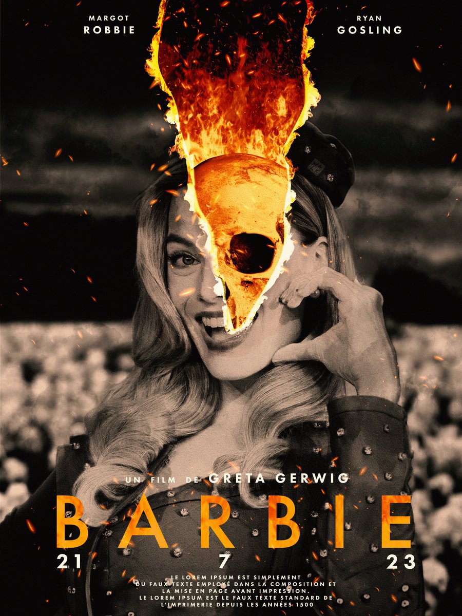 Ça sort un peu de ce que je poste d'habitude mais la trend Barbei vs Oppenheimer m'a inspiré.
Je fais jamais d'affiche donc j'ai pas trop de recul je sais pas si c'est bien.