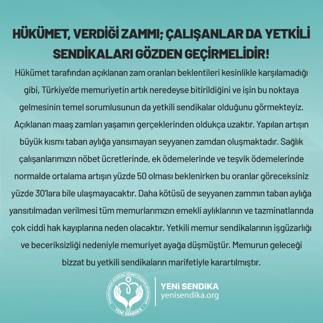 YeniSendikaRize's tweet photo. https://t.co/uE7e3XwaPH