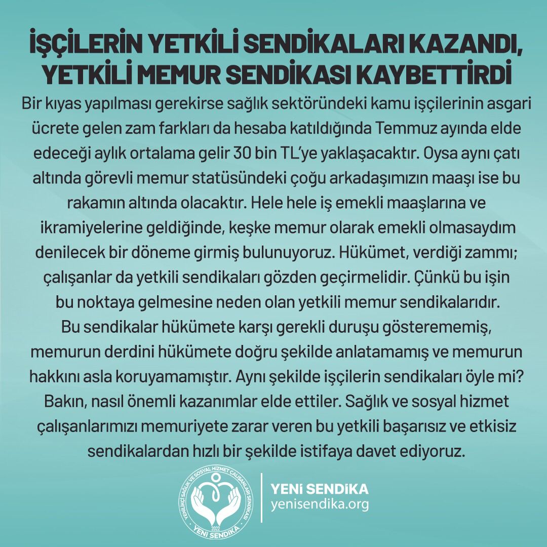 YeniSendikaRize's tweet photo. https://t.co/uE7e3XwaPH