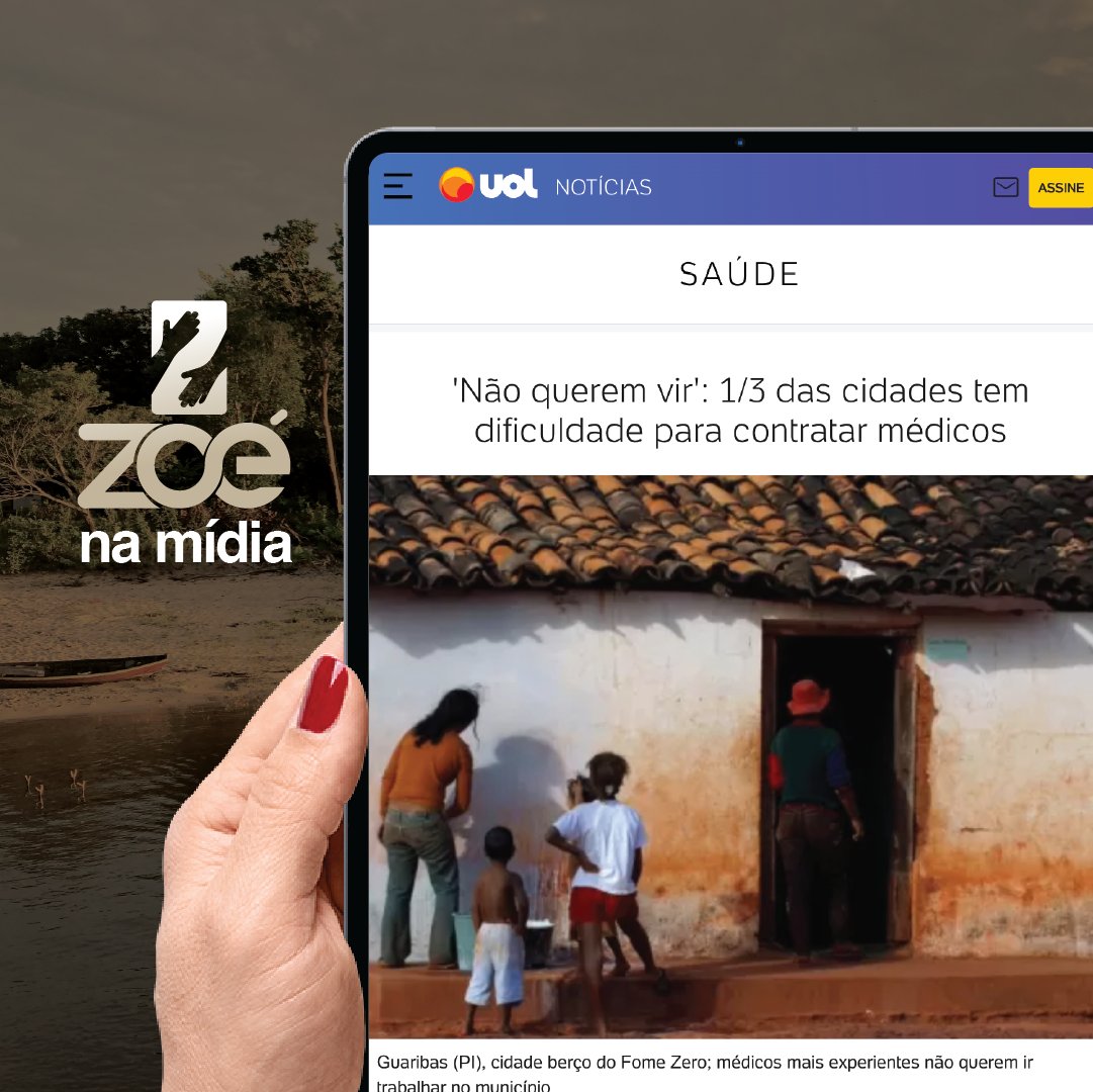 Zoé em destaque na mídia, confira:

👉noticias.uol.com.br/saude/ultimas-…

Acesse ongzoe.org, faça uma doação e nos ajude a cuidar de quem cuida da Amazônia :)

#ongzoeoficial
#cuidandodequemcuidadafloresta
#voluntariado
#sejaumvoluntario
#vemcomazoé
#partiuexpedicao
#UOL