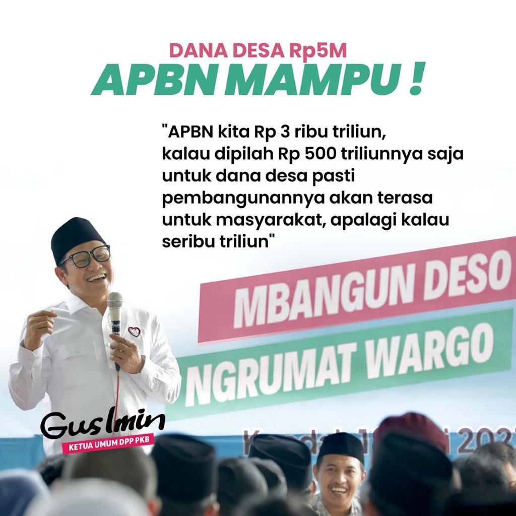 Desa membantu membangun bangsa
#DesaBisa
#TerimaKasihPKB
#DanaDesaNaik
#MuhaiminIskandar