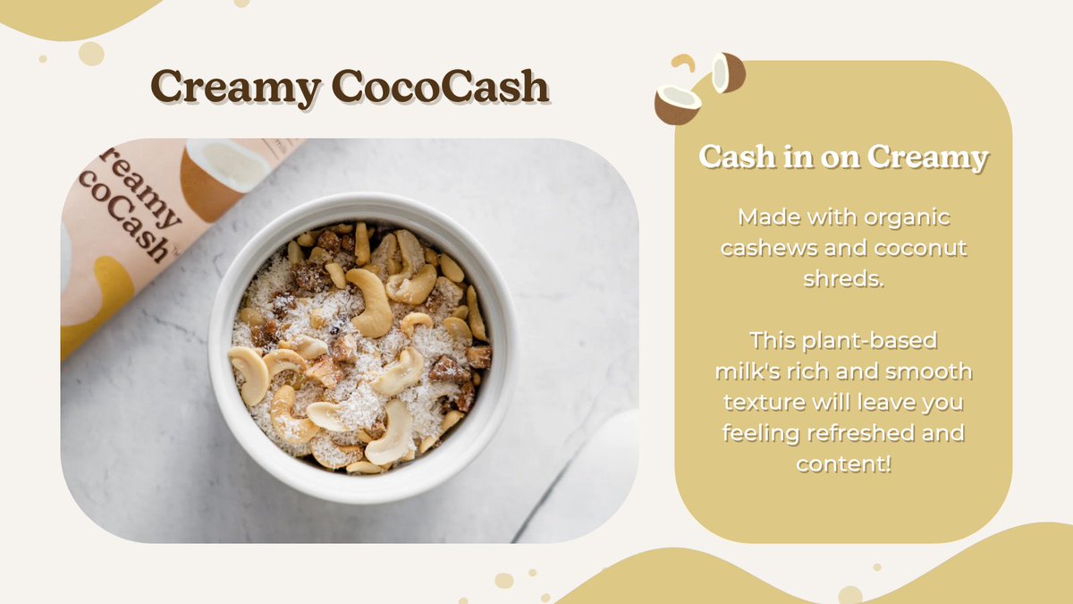 Take your plant-based milk game to a whole new level with our Milk Medleys!

Pre-measured blends of organic ingredients make it simple and fun for you to enjoy the creamy CoCoCash &amp; other flavors.

Click the link ⏩ to learn more! almondcow.co/products/milk-…