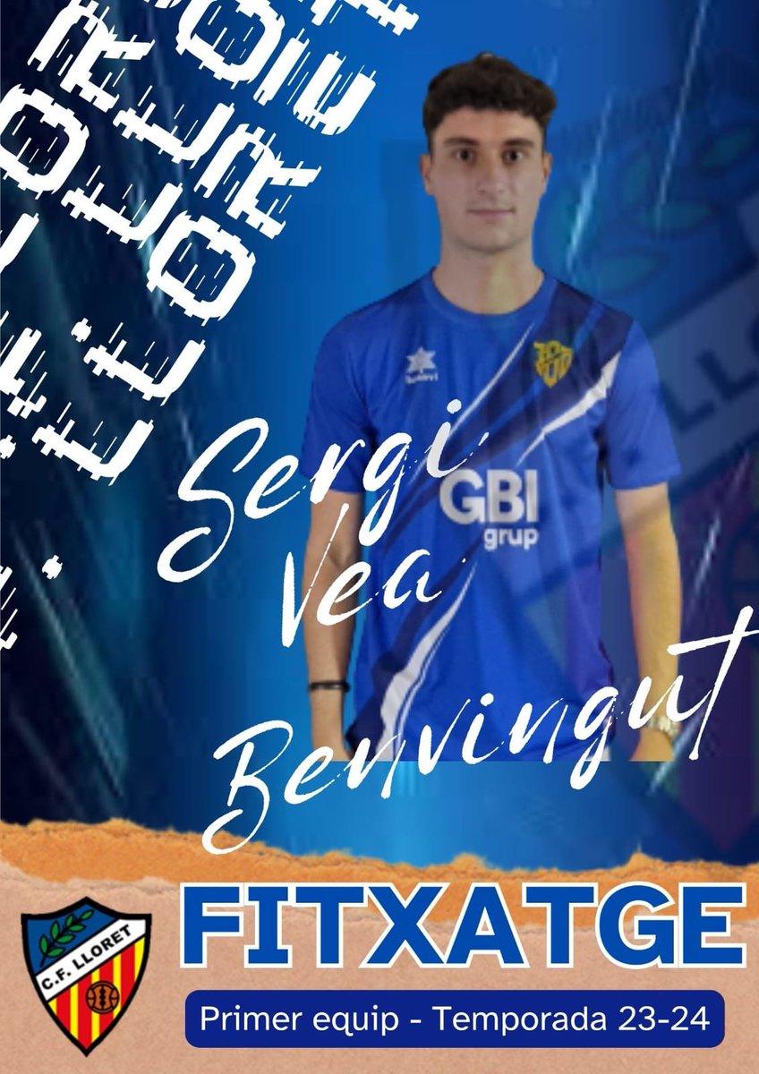 cf_lloret's tweet photo. ✍️ FITXATGE: SERGI VEA

Presentem un nou reforç pel Primer Equip. Sergi Vea torna a casa, després de passar pel juvenil de Divisió d'Honor de l'Europa. En etapa de futbol 7, el lloretenc va defensar els colors del CF Lloret.

Benvingut!

#AmuntLloret #EnsHoPassaremBé https://t.co/quvScA1Yrh