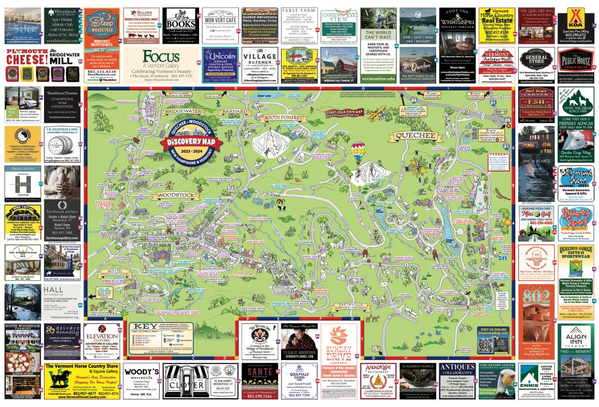 DiscoveryMap's tweet image. Congratulations to Dan Eckstein and Discovery Map of the Upper Valley, VT &amp;amp; NH for the newly published 2023-2024 maps!

This scenic region of Vermont and New Hampshire offers a perfect blend of natural beauty and vibrant communities.

#UpperValley #discoverymap