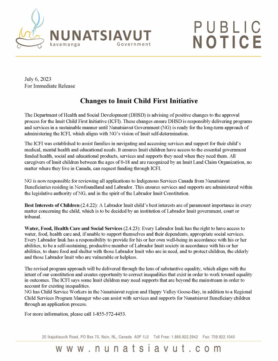 Nunatsiavut Gov. (@nunatsiavutgov) on Twitter photo 