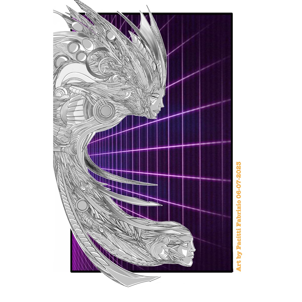FabrizioPacitti's tweet image. Completed another #synthwavedesign #synthwave #drawing #diseño #dibujos #disegno #design #illustration #scifi #scifiart #lineart #linework #dark #darkart #darksurrealism #composition #surrealism #popsurrealism #digitalart  #digitalillustration #digitaldrawing #female