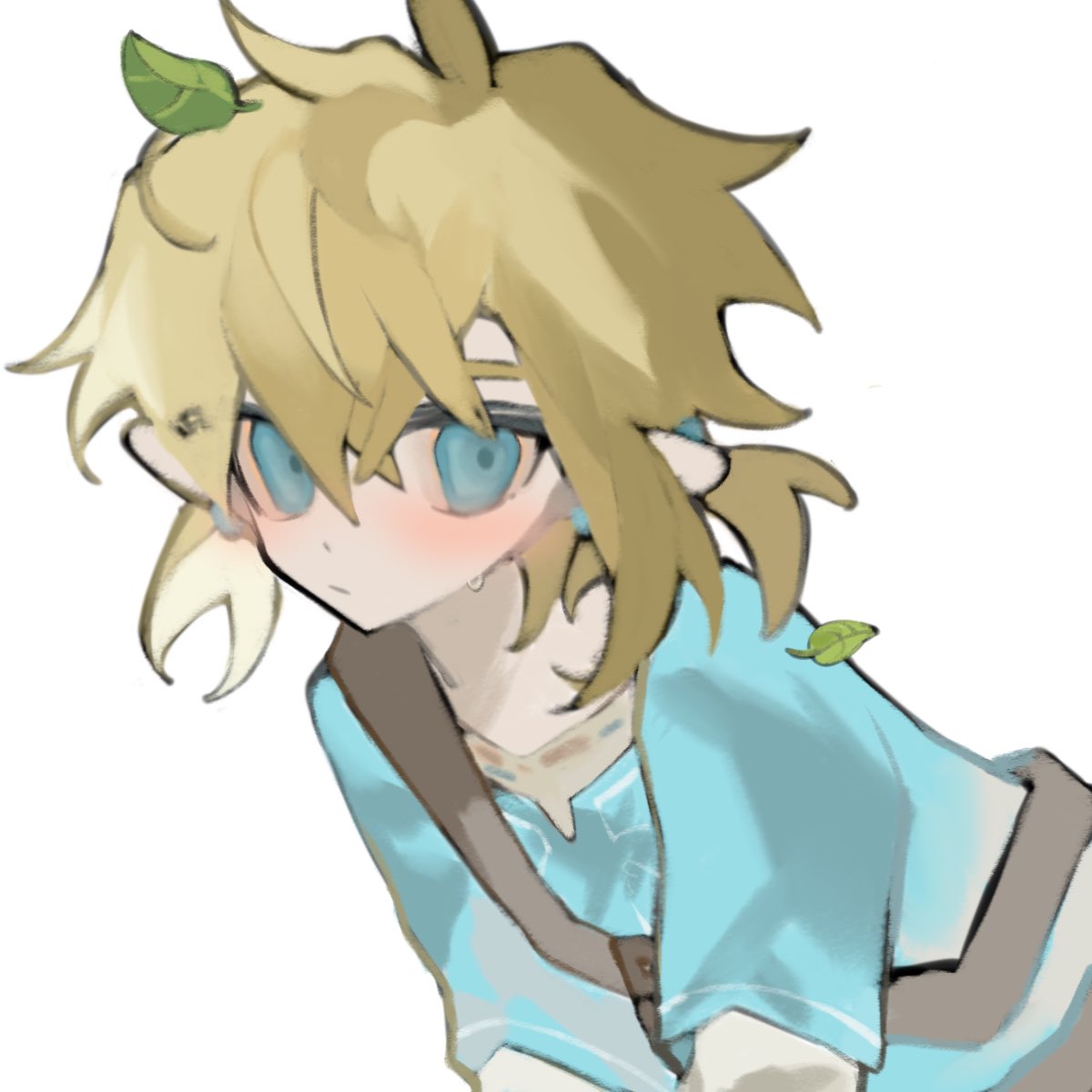 #ゼルダの伝説
#TearsOfTheKingdom 
前几天画的林林捡树枝